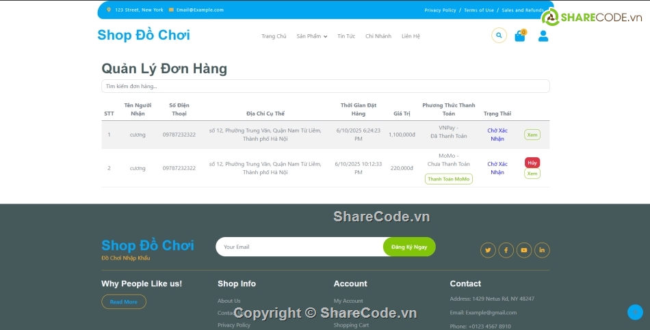 Web MVC,.NET,MVC,Đồ án,Source code web